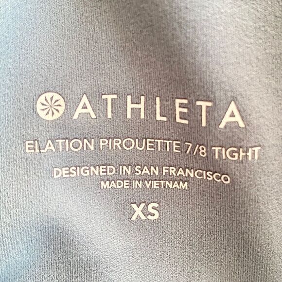 ATHLETA Elation Pirouette 7/8 Tight Rivera Blue Women’s Size XS - Picture 10 of 12